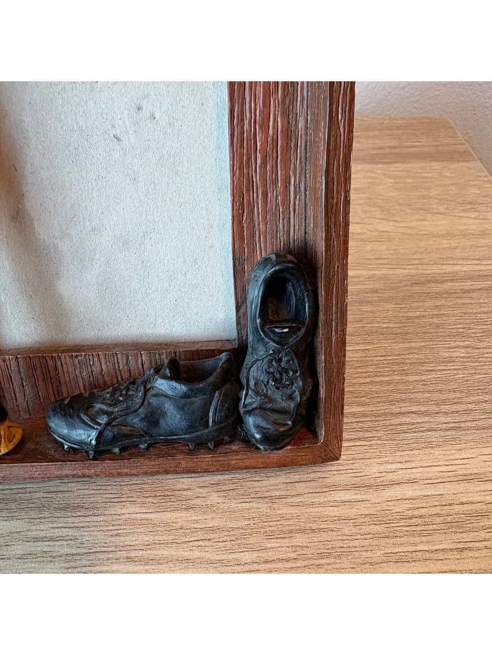 Vintage Russ Berrie Baseball Picture Frame Sports Bat Cleats Ball
